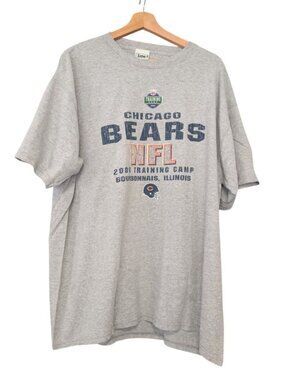 Vintage 2006 Chicago Bears Bourbonnais Training Camp T-Shirt XL Lee Sport Grey